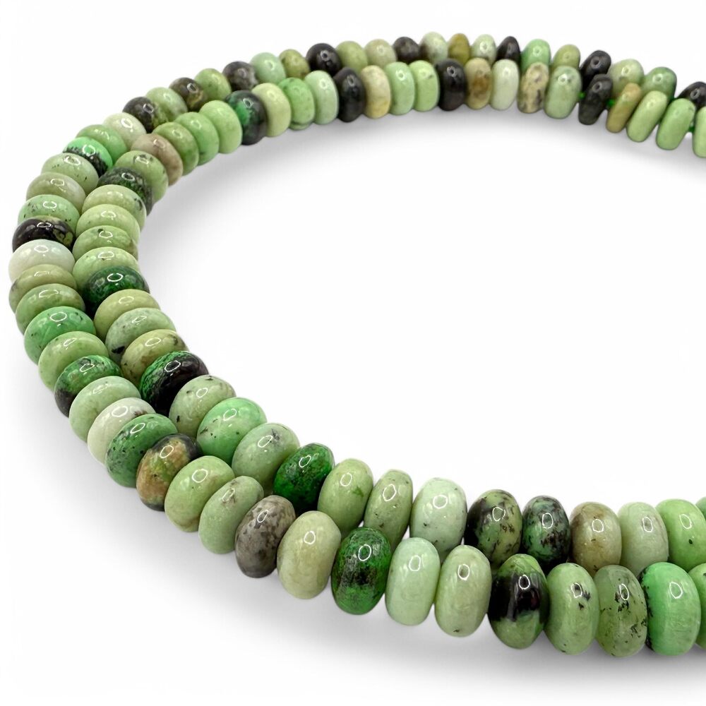 2452 ABCGEMS African Hydrogrossular Garnet Beads AKA Transvaal Grossular